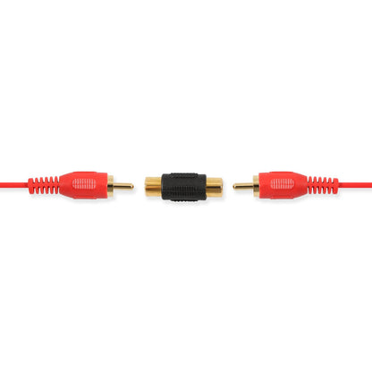 10-Pack Gold-Plated RCA Female to Female Couplers for Audio and Video Connectivity