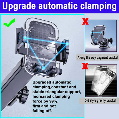 Universal Car Phone Mount with Air Vent Clip and Long Arm Holder for All Smartphones
