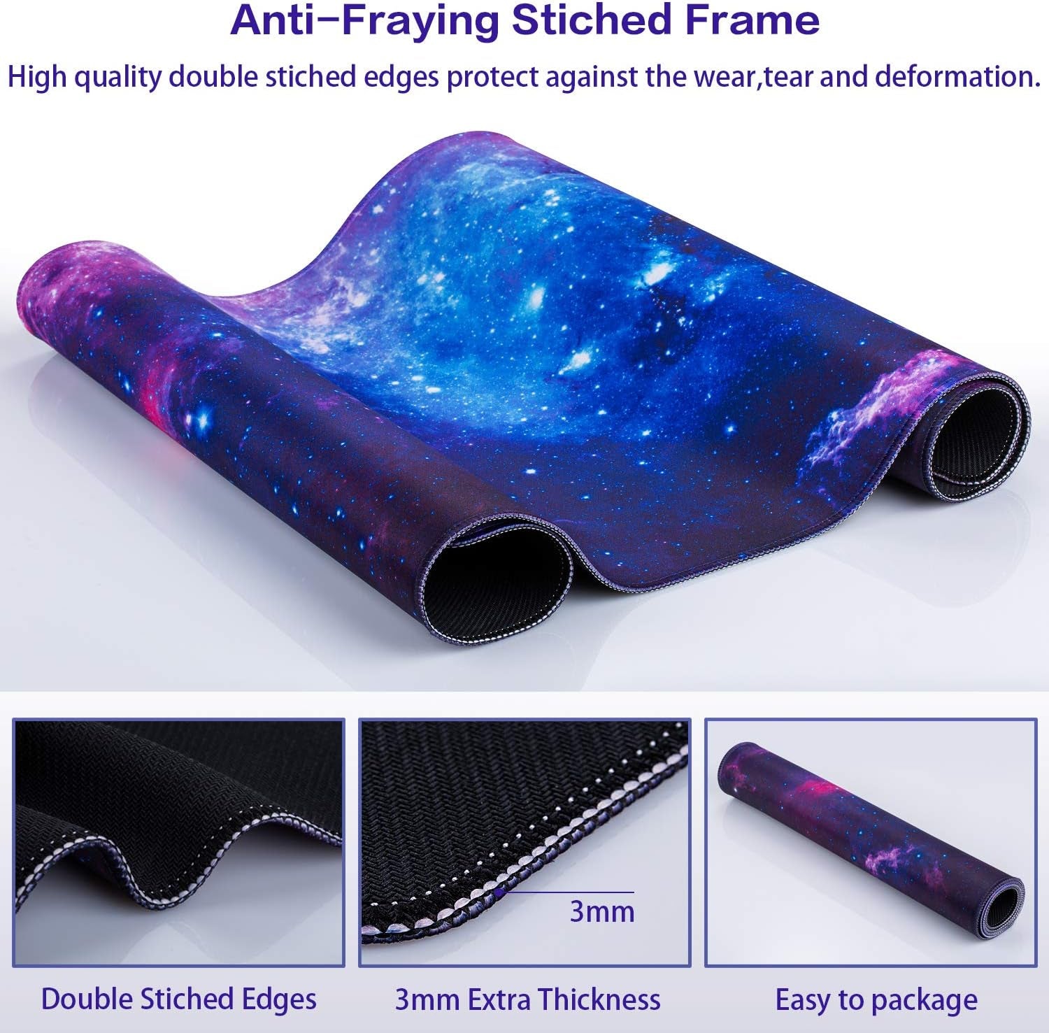 Large Gaming Mouse Pad, 31.5 x 15.7 Inches, Desk and Keyboard Mat