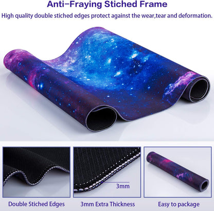 Large Gaming Mouse Pad, 31.5 x 15.7 Inches, Desk and Keyboard Mat