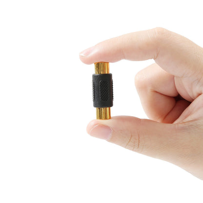 10-Pack Gold-Plated RCA Female to Female Couplers for Audio and Video Connectivity