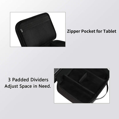 Electronics Organizer Travel Case, Cable Organizer Bag, Black